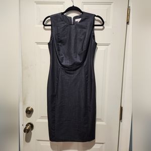 Calvin Klein Charcoal Grey Sleeveless Sheath Dress - 4